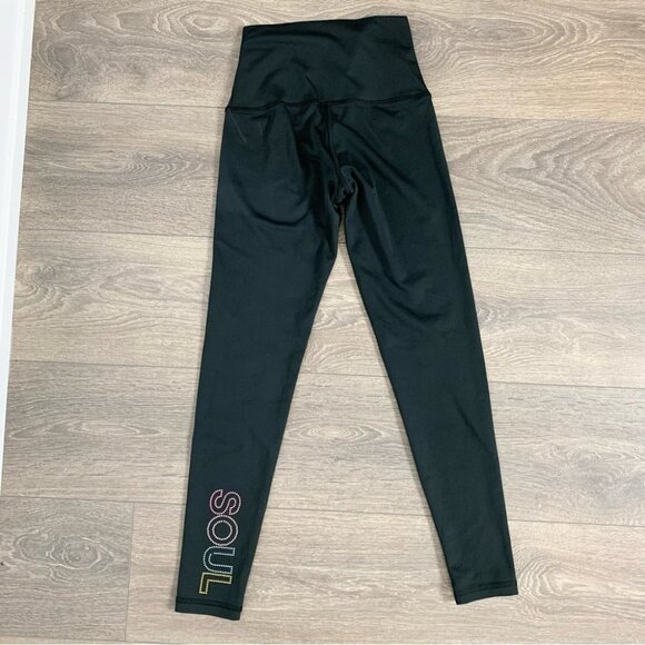 Beach Riot Soulcycle Star Studded High Rise Leggings Black Size Small - Picture 7 of 15